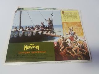 1978 The Norseman Lobby Card Set 11x14 " Lee Majors,  Cornel Wilde Viking Action