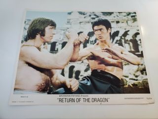 Return Of The Dragon Bruce Lee V.  S.  Norris Movies 1974 Lobby Card 74/236