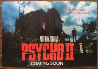 Psycho Ii Promo Brochure Anthony Perkins As Norman Bates By Classic House