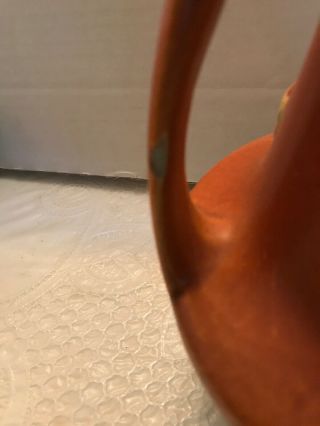 Roseville Pottery Zephyr Lily Vase 140 - 12,  Brown Color 5