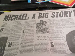 Michael Jackson,  NY Daily News,  Newspaper Clipping / Poster,  2/28/88 2