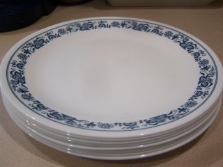 Corelle Old Towne Blue Onion Set Of 8 Dinner Plates 10 1/4 "