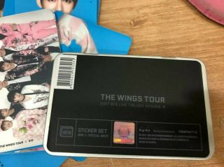 Bts The Wings Tour Concert Official Md 89171 Sticker Set Limited Rare