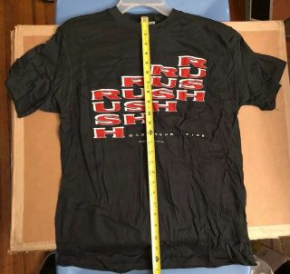 Rush Hold Your Fire Concert Tour T - Shirt Tour 1988 Large Only 2