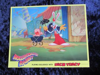 Roger Rabbit Lobby Card - Rollercoaster Rabbit - 8 X 10 Inches