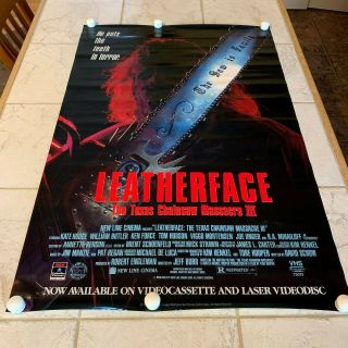 Leatherface The Texas Chainsaw Massacre Iii Movie Promotional Poster 27x40
