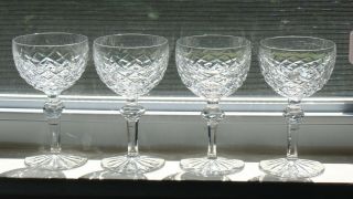 Waterford Crystal 5.  25 " Liquor Cocktail Glasses - Set Of 4