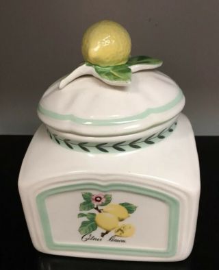 Villeroy Boch French Garden Charm Lemon Canister 1748