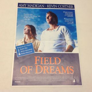 Field Of Dreams Kevin Costner James Earl Jones 1989 Danish Movie Press Release