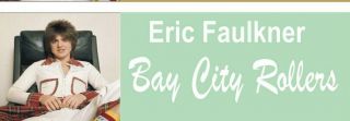 Eric Faulkner Bay City Rollers " Large Limited Edition Tartan Light Green Badge