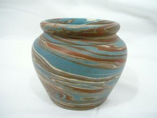 Niloak Indian Pottery Vase Has The Older Mark Swirl C1
