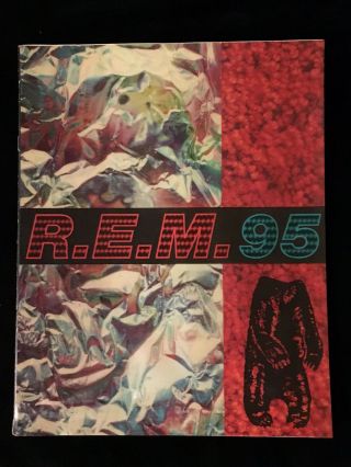 R.  E.  M.  - Monster 3d Tour - Concert Program Book - Michael Stipe - Peter Buck - 1995