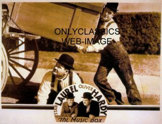1932 Film Comedy Stan Laurel And Oliver Hardy " The Music Box " Poster Piano Mover
