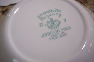 JOHNSON BROS REGENCY SNOW WHITE ENGLAND 3 FRUIT BOWLS & 1 OVAL SERVING BOWL 3