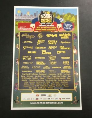 2012 North Coast Music Festival Concert Poster Line - Up Pretty Lights Knife Party