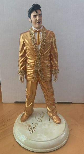The Bradford Exchange - The King Of Rock And Roll Elvis Presley Statue