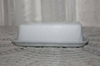 Corelle Corning Corelle Enhancements White Swirl Butter Dish With Lid