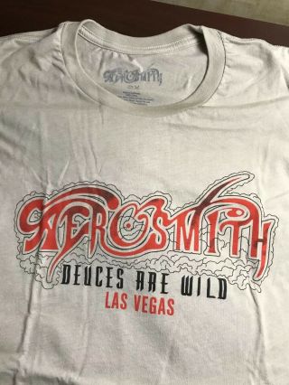 Aerosmith 2019 Official Merchandise T Shirt Park Theater Las Vegas NEVR WORN 3