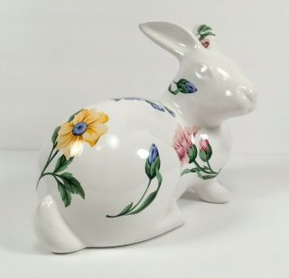 Tiffany & Co Sintra Floral Bunny Rabbit Hand Painted Porcelain 1996 Portugal