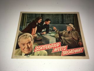 Scattergood Meets Broadway Movie Lobby Card Poster 1941 Guy Kibbee Comedy