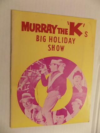 1965 Murray The K Big Holiday Show Concert Program Marvin Gaye