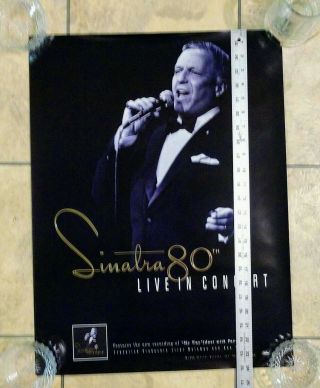 Frank Sinatra 80th Live In Concert Promotional Poster
