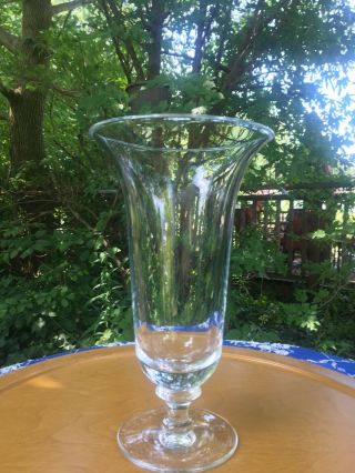Wedgewood Vera Wang Classic Heavy Lead Crystal Vase 11 Inch Trumpet Vase