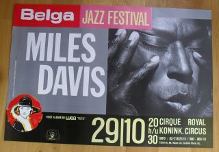 Miles Davis Jazz Concert Poster 1986