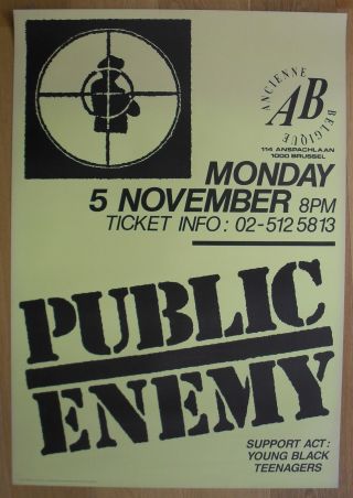 Public Enemy Concert Poster 