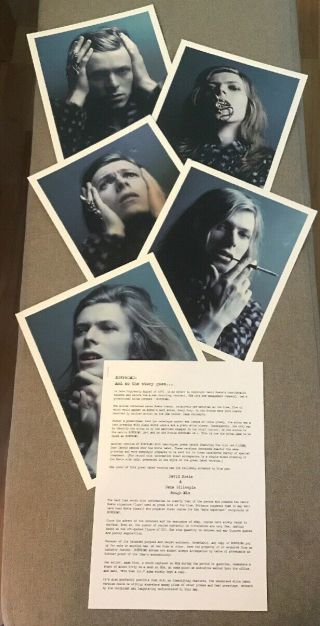David Bowie Promo Photos From Bowpromo Box Set Gem 2017 Rsd Hunky Dory & Info