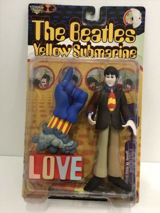 The Beatles Mcfarlane Yellow Submarine Paul With Glove & Love Base