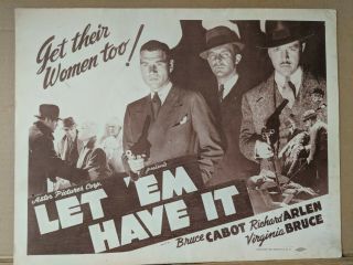Let Him Have It Lobby Card 11x14