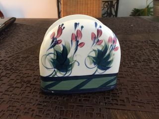 Gail Pittman Blue Grapevine Napkin Holder And Miscellaneous Stand