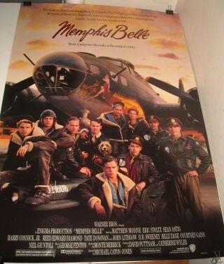 Rolled 1990 Memphis Belle 1 Sheet Movie Poster Matthew Modine Eric Stoltz Cast