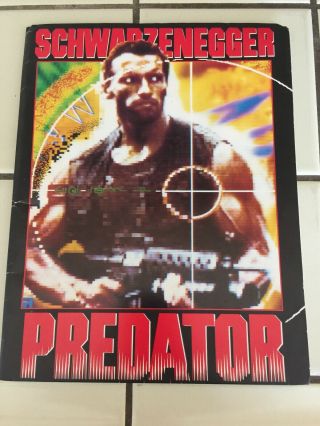 Predator 1987 Movie Press Kit Arnold Schwarzenegger Incomplete 20th Century Fox
