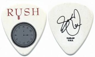 Rush Geddy Lee Authentic White 2010 Time Machine Tour Signature Band Guitar Pick