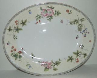 Wedgwood Fleur Large Oval Platter / Tray - 14 1/2 "