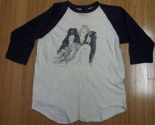 Aerosmith Draw The Line 1977 Promo T - Shirt 3/4 " Sleeve Jersey