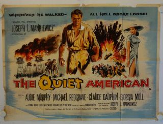 The Quiet American Release British Quad Movie Poster
