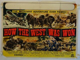 How The West Was Won Release British Quad Movie Poster
