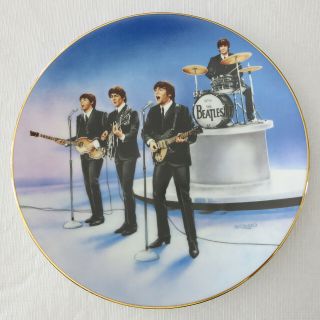 The Beatles " Live In Concert " Collector Plate;,  Box,  More - Never Displayed