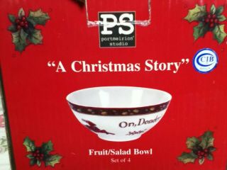 Susan Winget " A Christmas Story " Fruit Bowls