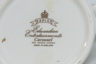 Sadler Edwardian Entertainments Carousel English Vintage Teapot 1281B 7