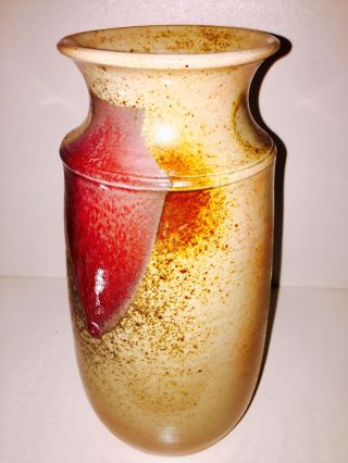 ❤️ Handcrafted Studio Pottery Ceramic Stoneware Vase Signed Dennis Meiners