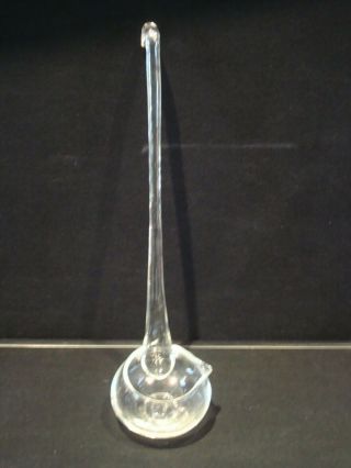 Vtg Mid - Century Danish Modern Riekes Crisa Moderno Clear Crystal Punch Ladle