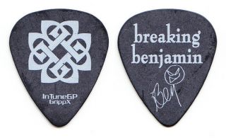 Breaking Benjamin Ben Burnley Signature Black Guitar Pick - 2008 Phobia Tour