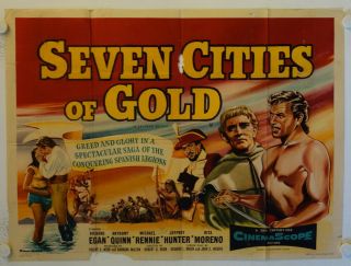 Seven Cities Of Gold Release British Quad Movie Poster