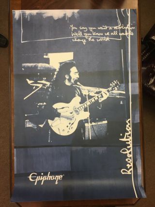 John Lennon - Revolution Epiphone Guitar Promo Poster