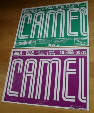 Camel 2 Silkscreen Concert Posters 