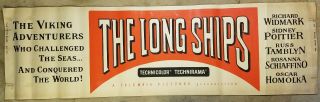 The Long Ships Richard Widmark 1964 24x82 Movie Poster Banner